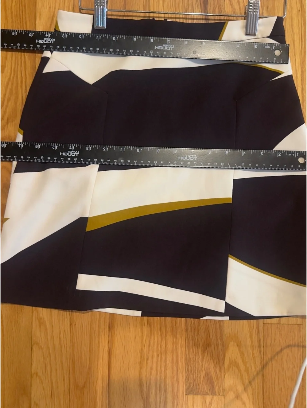 Zara Abstract Geometric Print A-Line Mini Skirt Size S